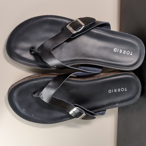 Torrid Sandals Faux leather Size 11.5 women's Extra wide - Picture 3 of 12